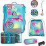  Neo Exklusiv Safety Light Schulranzen-Set 5-teilig Variante Happy Rainbow