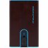  Black Square Kreditkartenetui RFID Schutz Leder 6 cm Variante mahogany