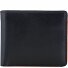  Geldbörse RFID Leder 11 cm Variante black/orange