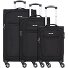  Edinburgh 4 Rollen Kofferset 3-teilig Variante schwarz