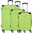  Rhodos 4 Rollen Kofferset 3-teilig Variante sz-lime