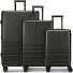  Hanoi 4 Rollen Kofferset 3-teilig mit Dehnfalte Variante black
