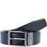  Wendegürtel Leder Variante schwarz-dunkelbraun | 95 cm