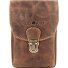  Vintage Gürteltasche Leder 11 cm Variante brown