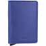  Slimwallet Crisple Kreditkartenetui Geldbörse RFID Leder 6,5 cm Variante blue
