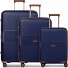  Eco Edition 02 4 Rollen Kofferset 3-teilig mit Dehnfalte Variante navy