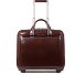  Blue Square 2-Rollen Businesstrolley Leder 37 cm Laptopfach Variante mahogany