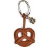  Bretzel Schlüsselanhänger Leder 12 cm Variante gold