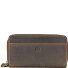  Vintage Geldbörse Leder 20 cm Variante braun