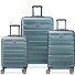  Air Armour 4 Rollen Kofferset 3-teilig mit Dehnfalte Variante gruen