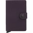  Miniwallet Kreditkartenetui RFID Schutz Leder 6.5 cm Variante dark purple