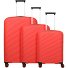  Burano 4 Rollen Kofferset 3-teilig mit Dehnfalte Variante raspberry