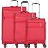  Silhouette 4 Rollen Kofferset 3-teilig mit Dehnfalte Variante red