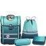  Perfecto Schulranzen-Set 5-teilig Variante Gradient Blue Lagoon
