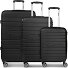  Seattle 4 Rollen Kofferset 3-teilig Variante black