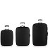  Orbit 2 Rollen Kofferset 3-teilig mit Dehnfalte Variante Black