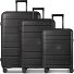  Essentials 11 4 Rollen Kofferset 3-teilig mit Dehnfalte Variante black
