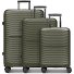  Shine 4 Rollen Kofferset 3-teilig mit Dehnfalte Variante dark olive