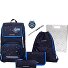  Ergoplus Schulranzen-Set 8-teilig Variante black blue