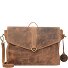  Vintage Aktentasche Umhängetasche Rucksack Leder 35 cm Variante brown