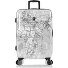  Black Camo 4 Rollen Trolley M 66 cm mit Dehnfalte Variante black-white world map