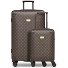  Palermo 4-Rollen Kofferset S + L Variante dark brown 1