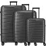  Air Base 4 Rollen Kofferset 3-teilig mit Dehnfalte Variante deep-black