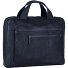  Den Haag Aktentasche Leder 38 cm Laptopfach Variante blau