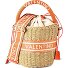  Boho Beuteltasche 17 cm Variante natur-arancio