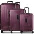  Essentials 14 4 Rollen Kofferset 3-teilig mit Dehnfalte Variante aubergine metallic