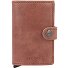  Miniwallet Vintage Kreditkartenetui Geldbörse RFID Leder 6,5 cm Variante cognac-brown