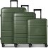 Essentials 11 4 Rollen Kofferset 3-teilig mit Dehnfalte Variante olive