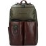  Harper Rucksack Leder 48 cm Laptopfach Variante green-dark brown