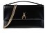  Clutch Tasche Leder 28 cm Variante nero