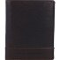  Geldbörse RFID Leder 10 cm Variante darkbrown