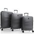  EZ Fashion 4 Rollen Kofferset 3-teilig mit Dehnfalte Variante charcoal