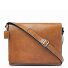  Mark Aktentaschen Messenger RFID Schutz Leder 39 cm Laptopfach Variante light brown