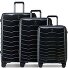  Exo 4 Rollen Kofferset 3-teilig mit Dehnfalte Variante black