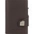  Click & Slide Kreditkartenetui Geldbörse RFID Leder 6,5 cm Variante brown-silver