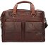  Aktentasche Leder 41 cm Laptopfach Variante darkbrown