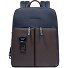  Harper Daypack Leder 38 cm Laptopfach Variante blue-dark brown