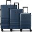  Hanoi 4 Rollen Kofferset 3-teilig mit Dehnfalte Variante dark blue