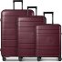  Essentials 11 4 Rollen Kofferset 3-teilig mit Dehnfalte Variante burgundy