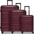  Essentials 11 4 Rollen Kofferset 3-teilig mit Dehnfalte Variante burgundy