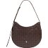  Hispani Schultertasche Leder 32 cm Variante coffee brown