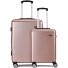  5330 4 Rollen Kofferset 2-teilig Variante rosa