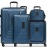  Essentials14 4-Rollen Kofferset Beautycase 4tlg mit Dehnfalte Laptopfach Variante dark blue metallic