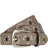  Nietengürtel Leder Variante taupe | 95 cm