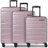  Munich 4.0 4 Rollen Kofferset 3-teilig mit Dehnfalte Variante shiny rose shiny