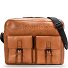  Memphis Aktentaschen Messenger Leder 38 cm Laptopfach Variante cognac 2